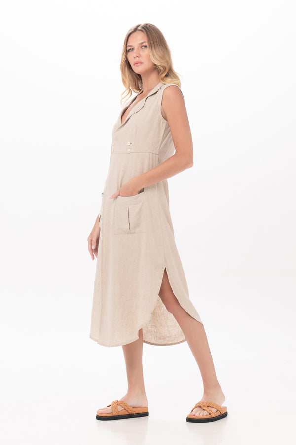 Isvara Dress in Natural