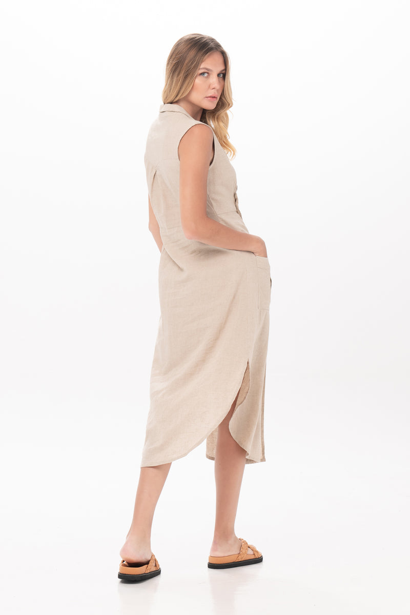 Isvara Dress in Natural