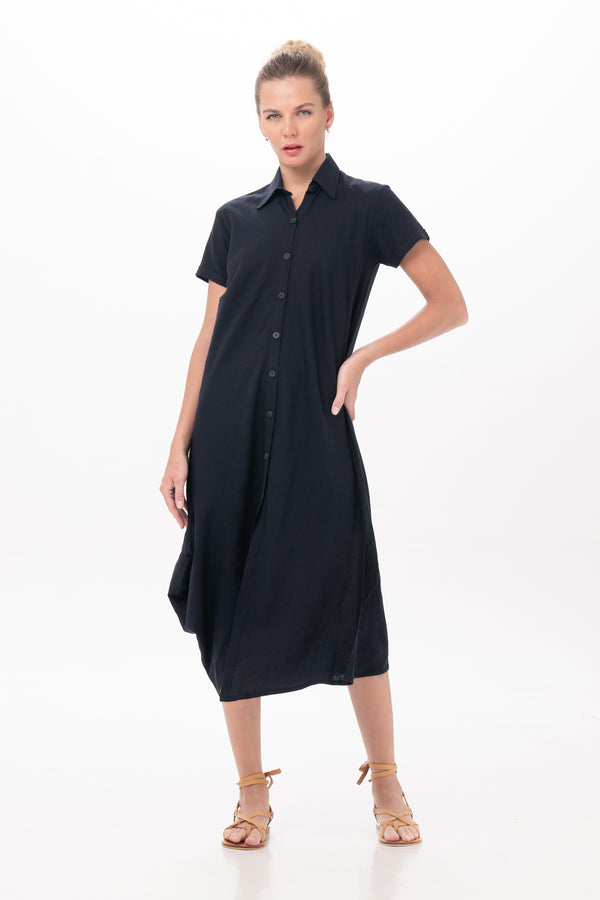 Maha Dress in Navy