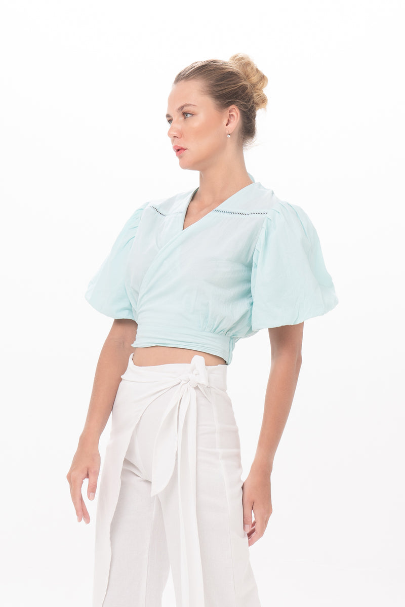 Nitya Top in Ice Blue