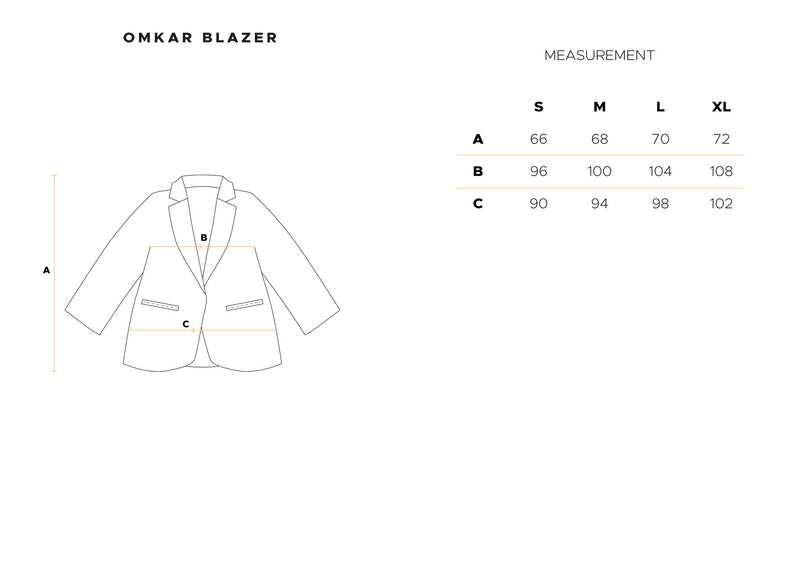 Omkar Blazer in Morning Mist