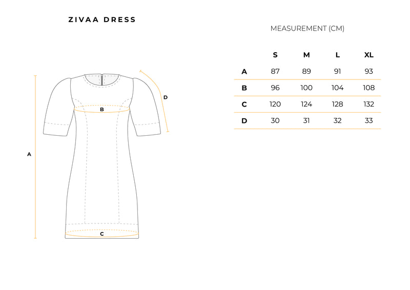 Zivaa Dress in Off White