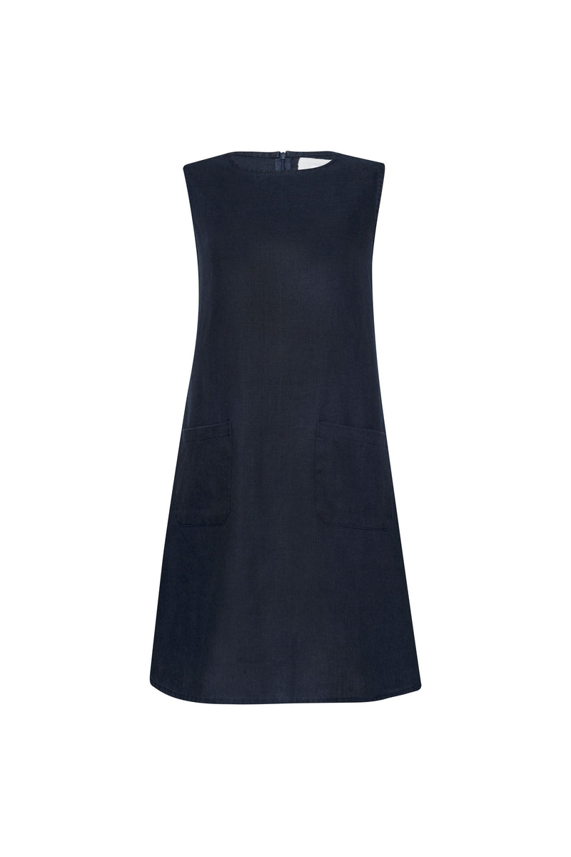 Alina Dress in Navy