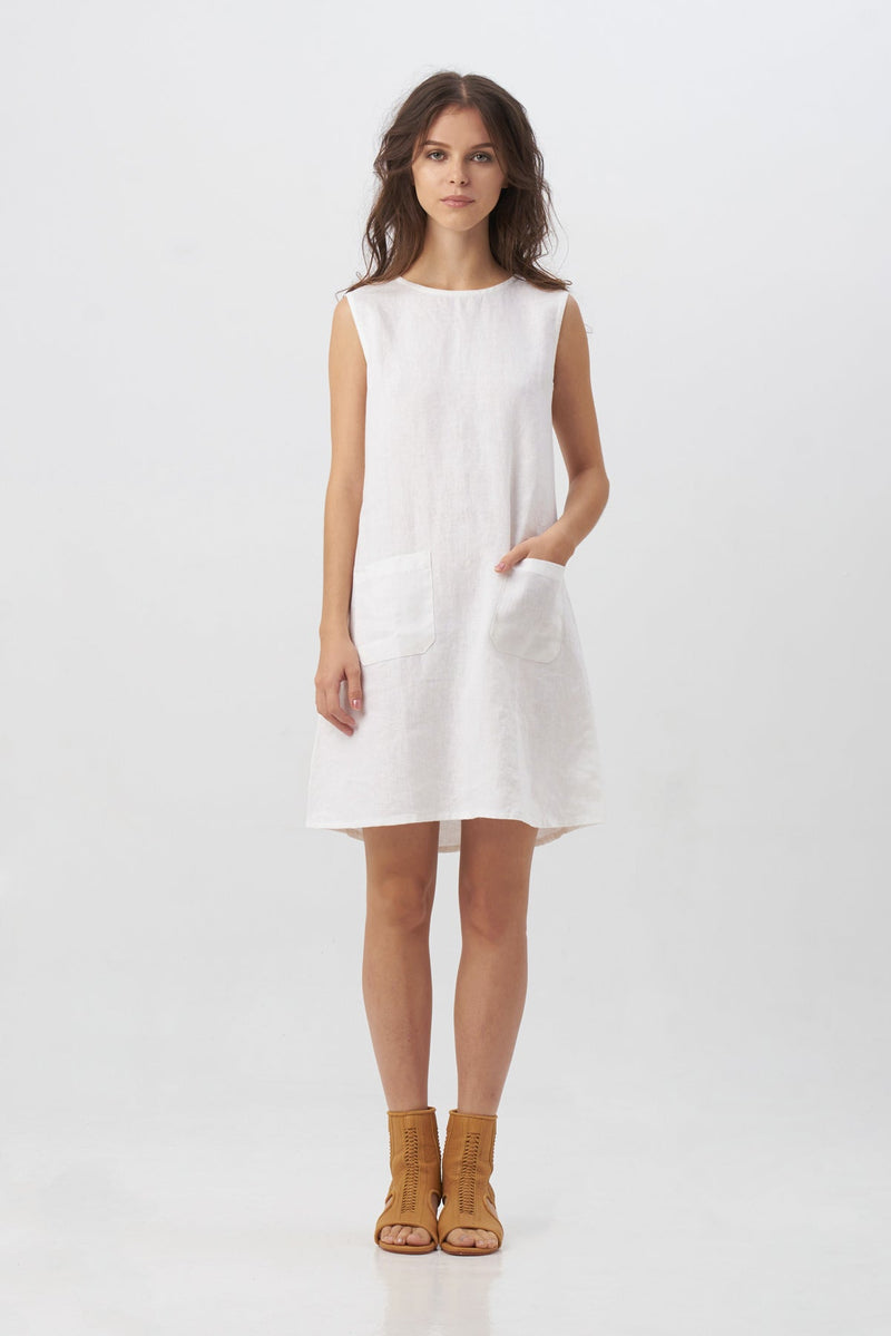 Alina Dress in White