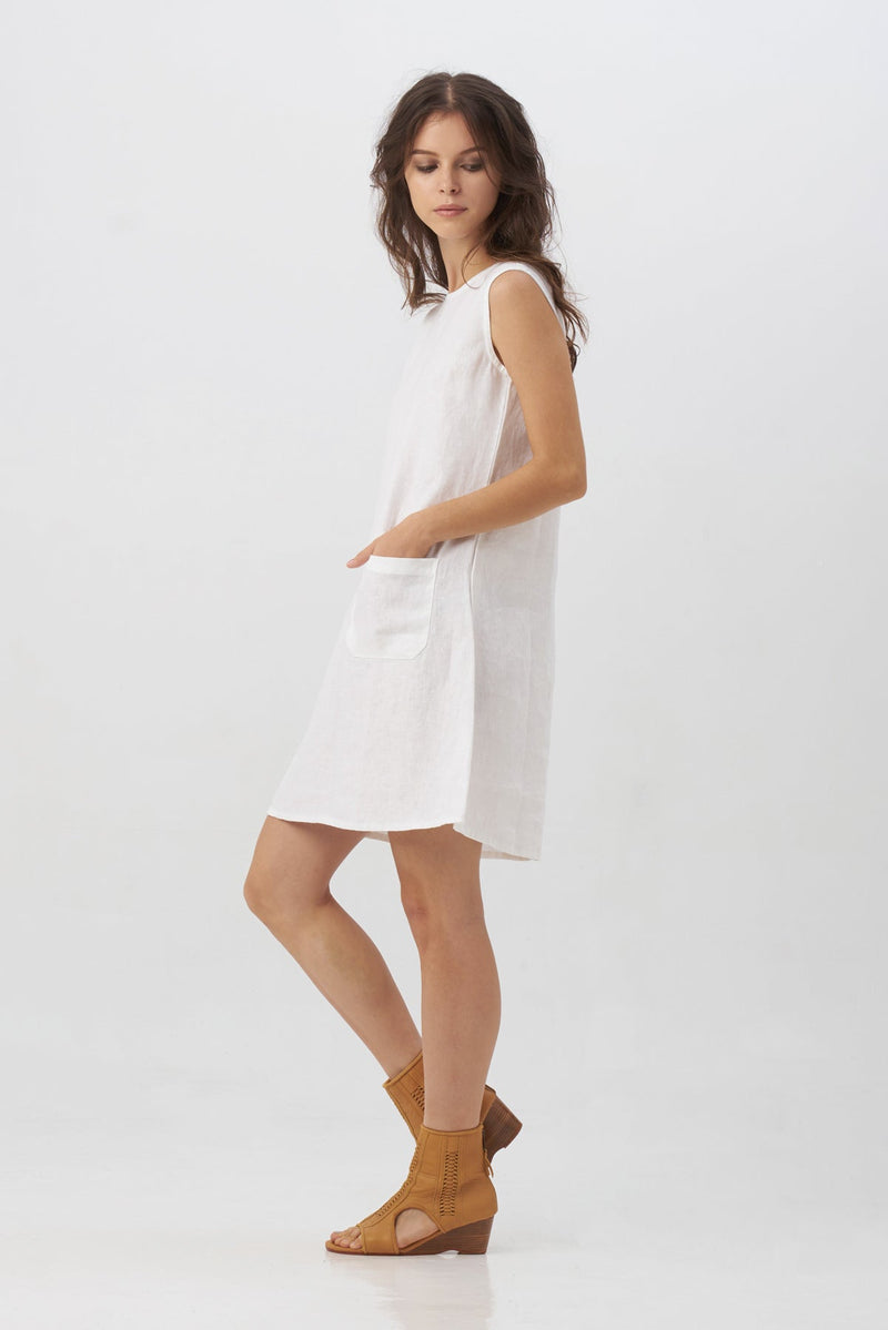 Alina Dress in White