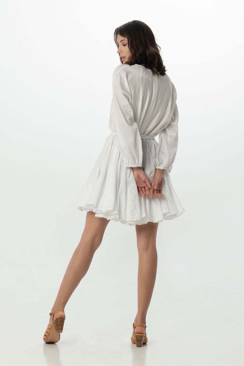 Amala Dress in White