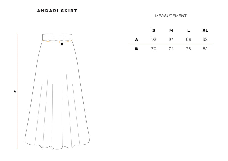 Andari Skirt in White