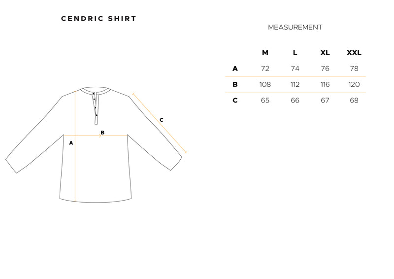 Cendric Shirt in Off White Black