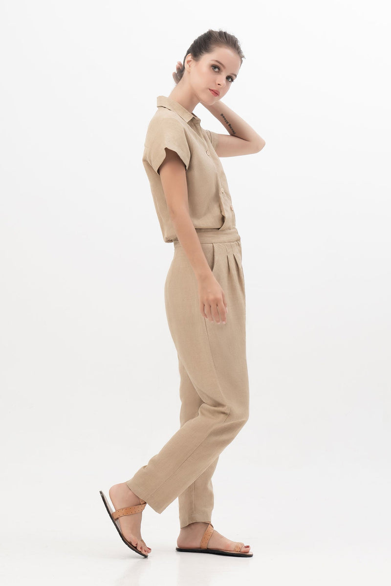 Chaitra Jumpsuit in Frosted Almond