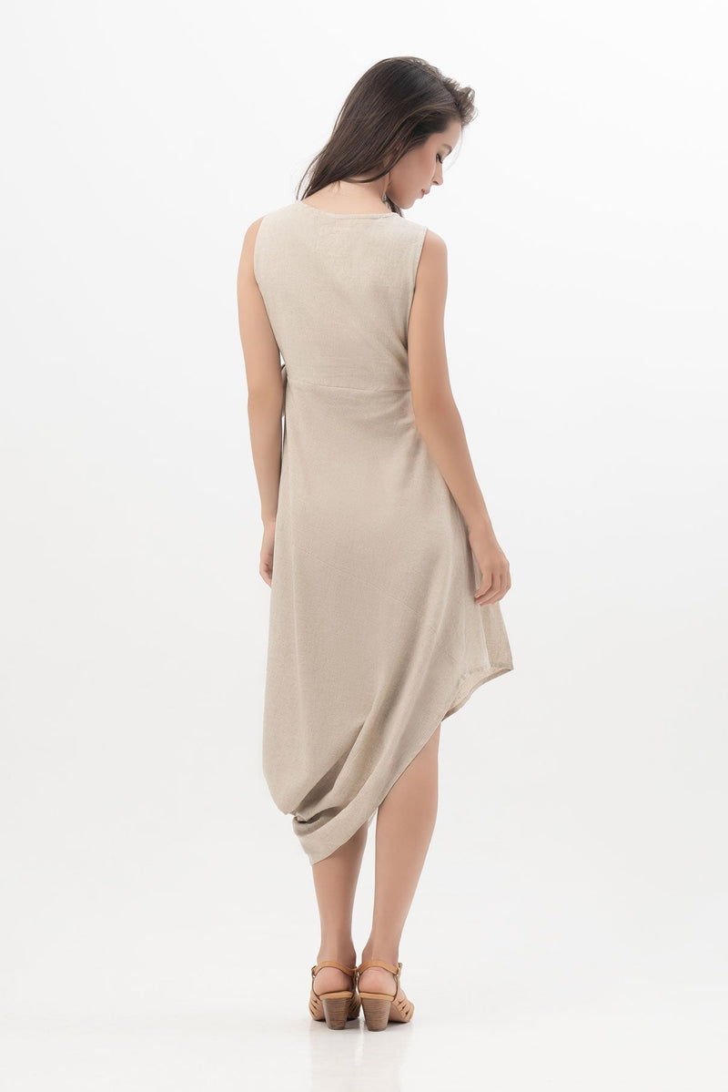 Dafina Dress in Natural