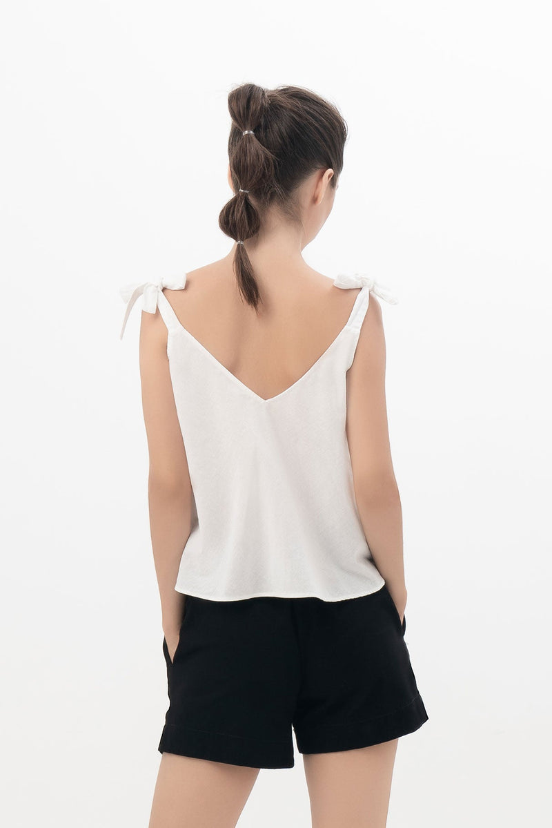 Divya Top in White