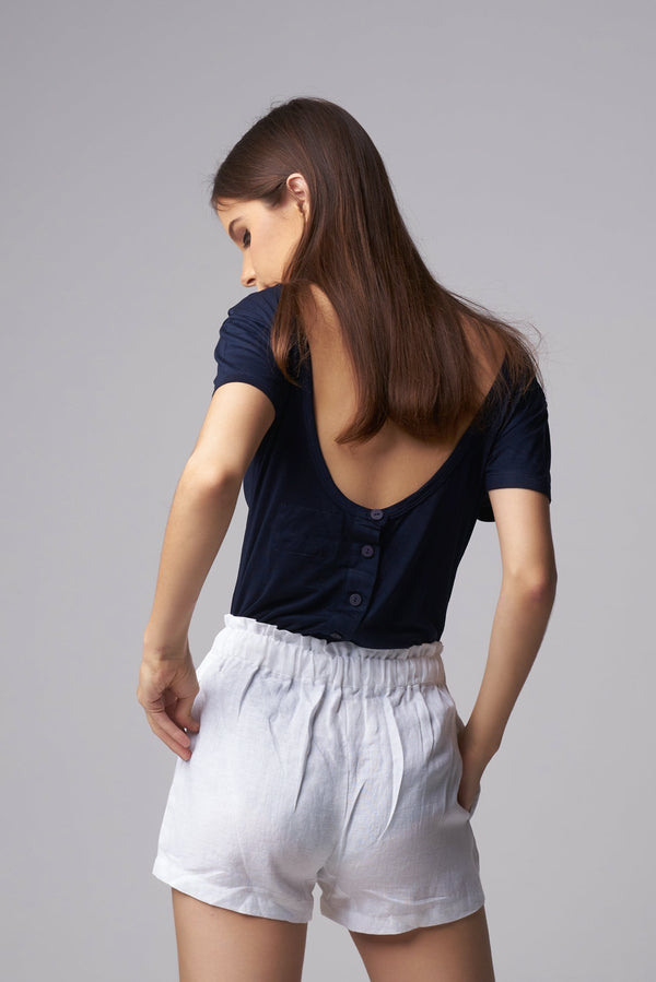 Harda Basic Shirt in Navy