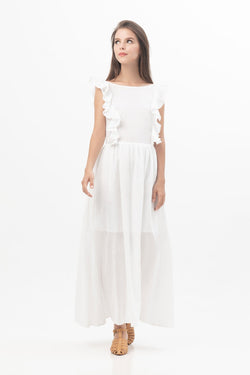 Ishana Dress in White