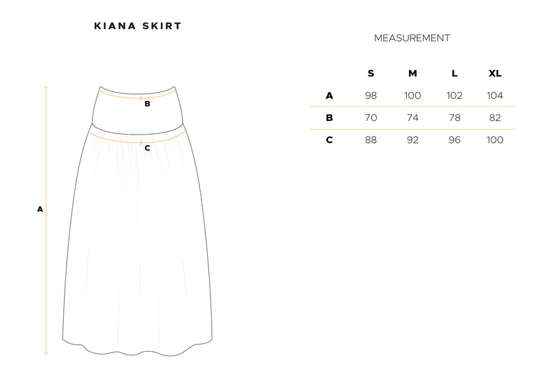 Kiana Skirt in White