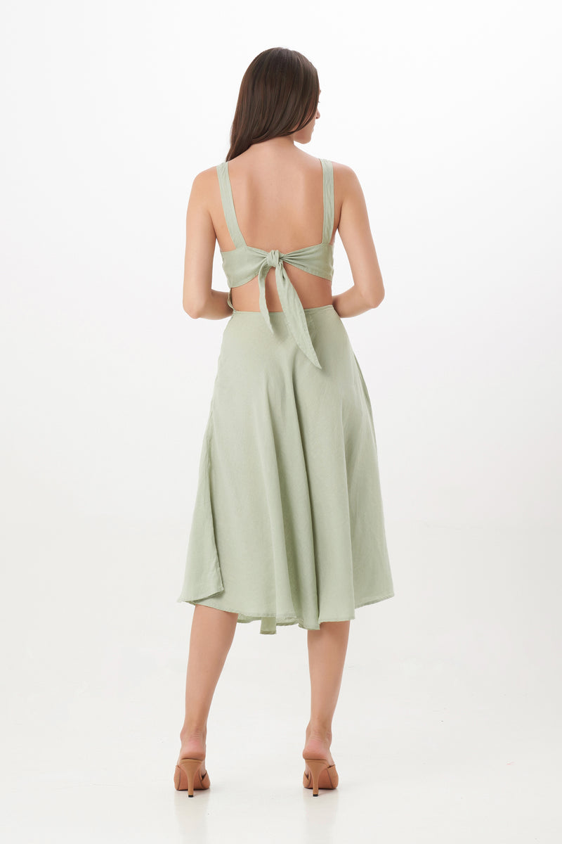 Magnolia Dress in Joy Green