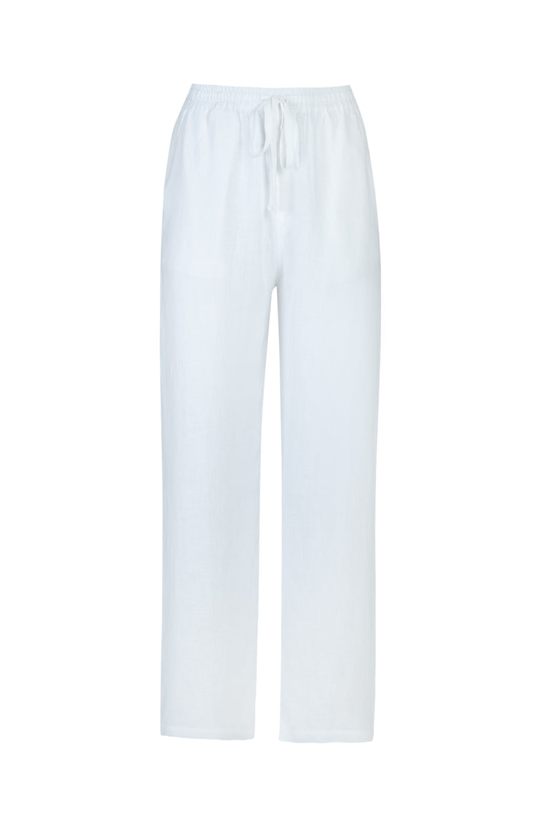 Mala Pant in White